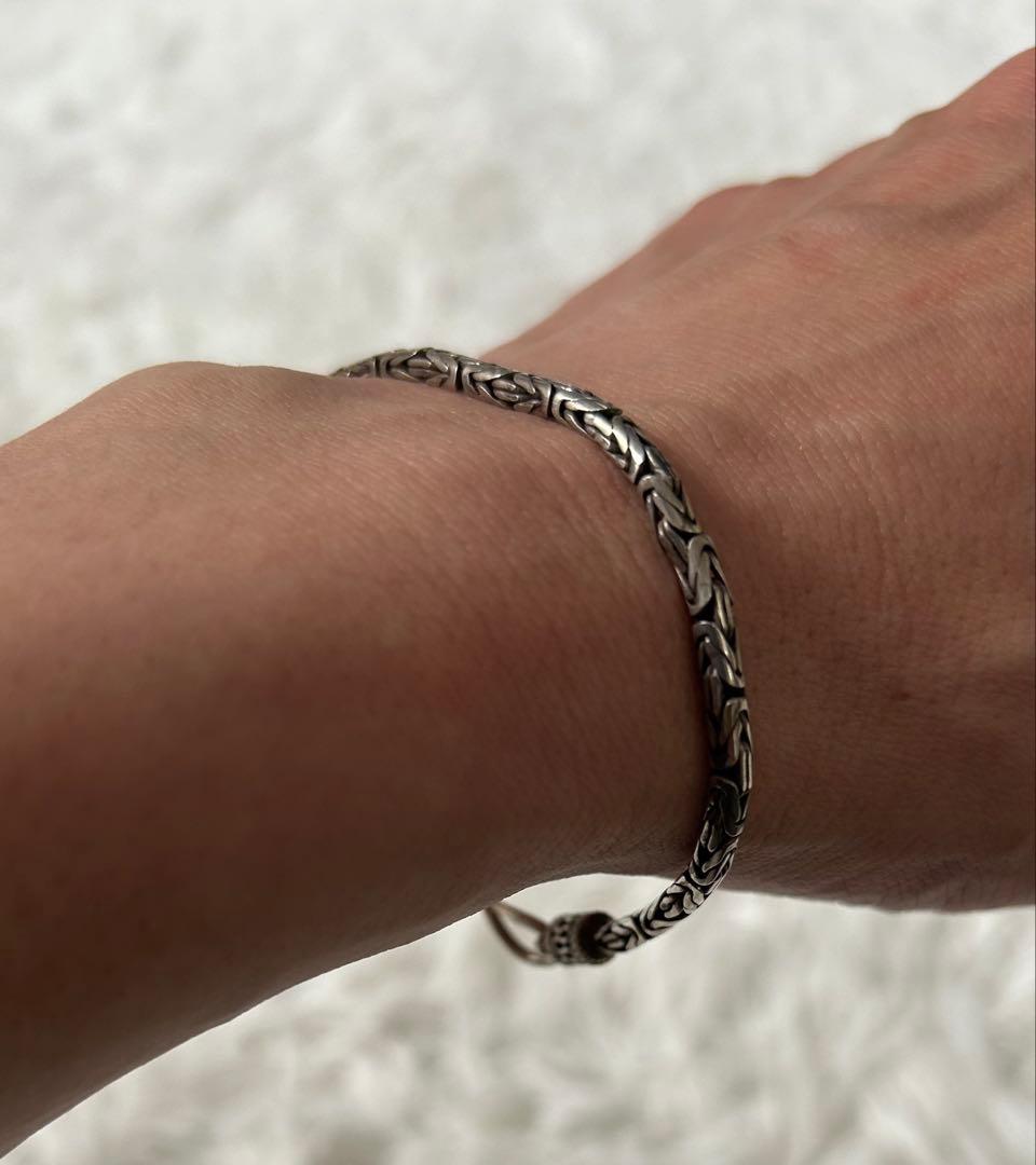 シルバー ブレスレット ユニセックス メンズ バリ島 925 ビザンチン アジア