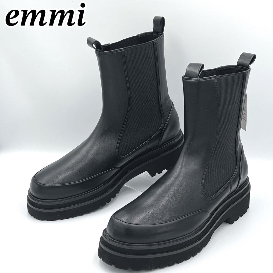 新品✨定価19800円✨emmi サイドゴアブーツ 厚底 ブラック