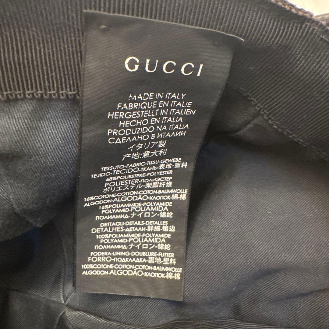 【NAOP】GUCCIキャップ　黒　L59