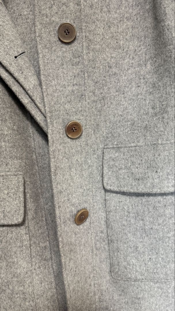 値下済Theory ダブルフェイスダッフルコート　ウールフードコート　カシミヤ混