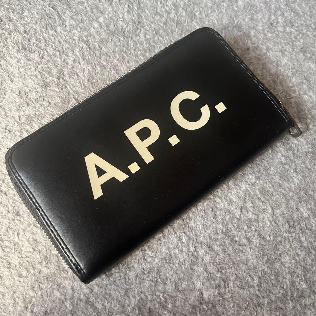 h*0様 A.P.C. ブラック 長財布とポーチ セット　アーペーセー　ビッグロ