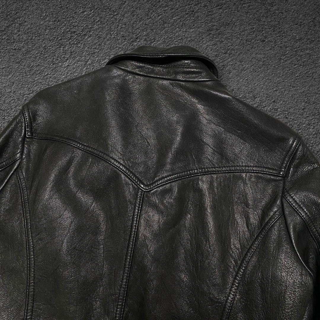 ジャケット・アウター JACKROSE goat leather biker jacket