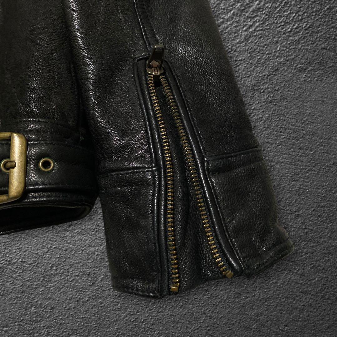 ジャケット・アウター JACKROSE goat leather biker jacket