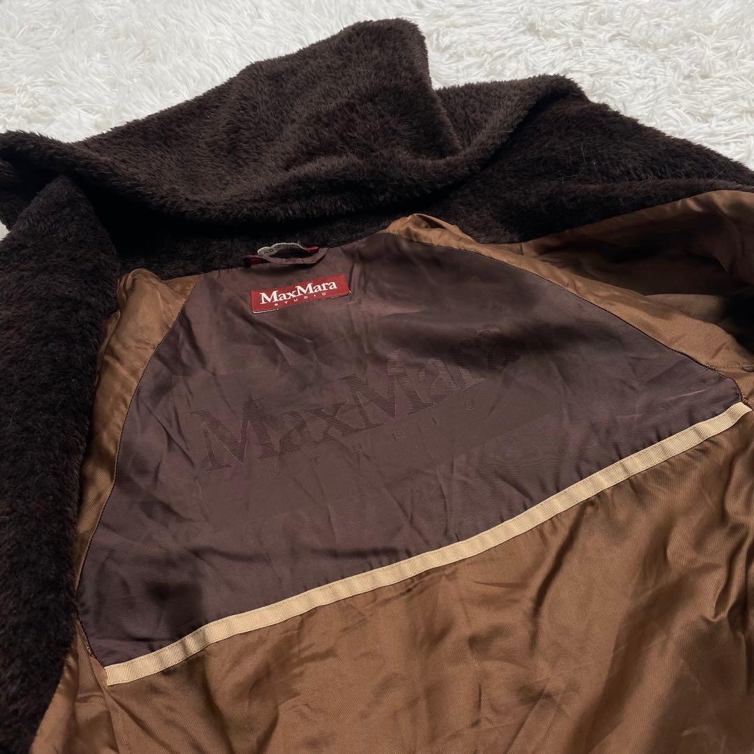 【美品】MAX MARA STUDIO アルパカ テディベア コート 女優襟