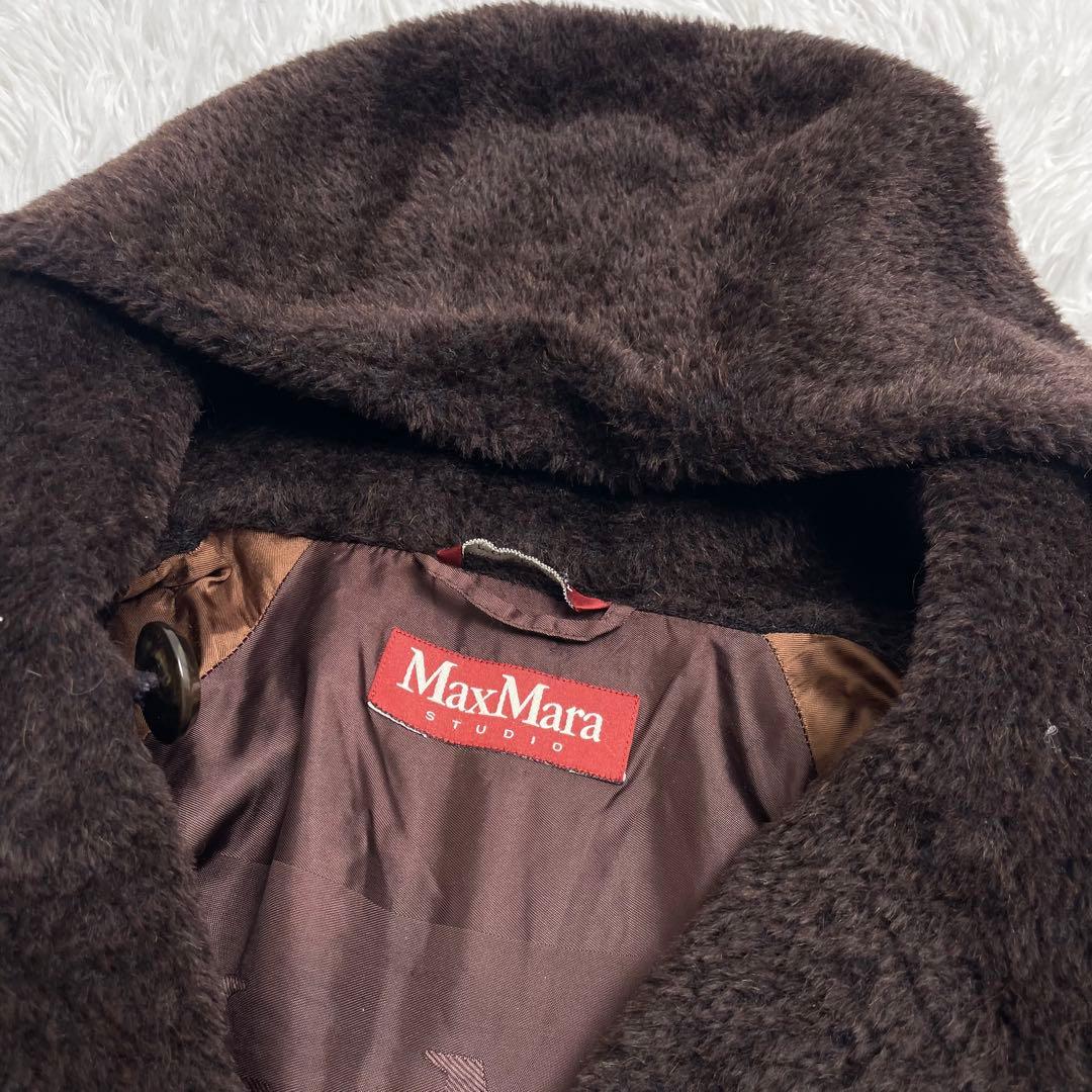 【美品】MAX MARA STUDIO アルパカ テディベア コート 女優襟