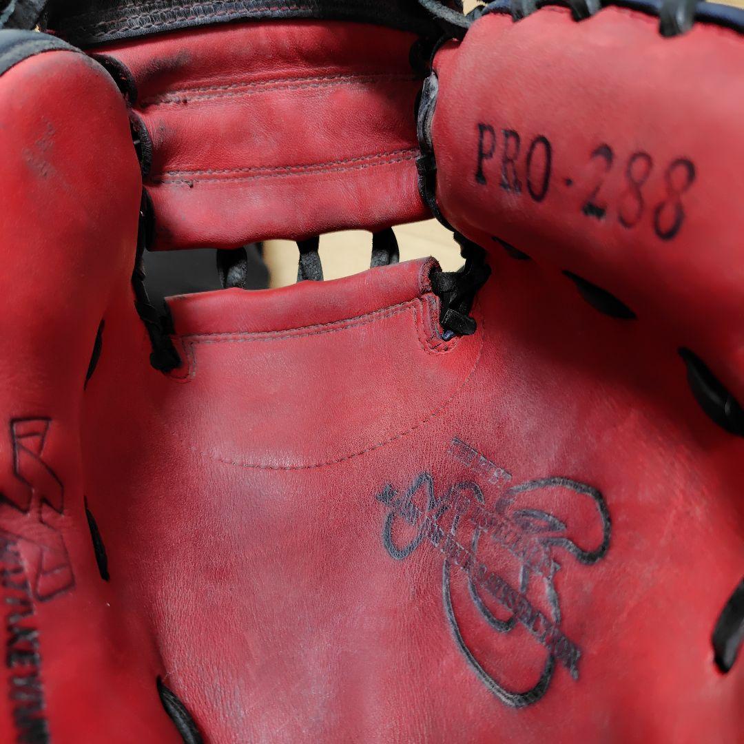 ハタケヤマキャッチャーミット 軟式用PBO-288 赤/黒