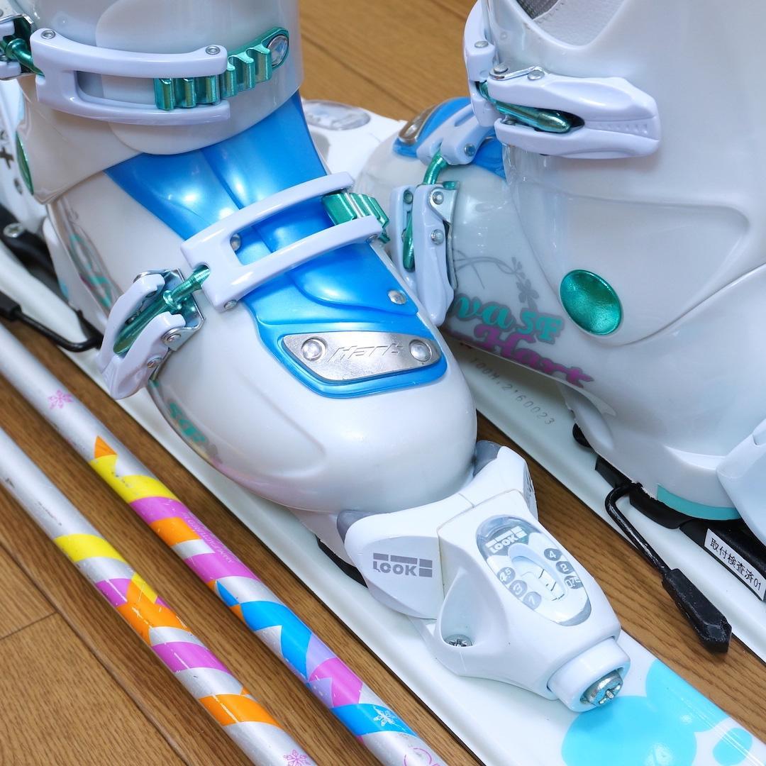 メンテ済 100cm 靴20cm P.PRITY スキーセット