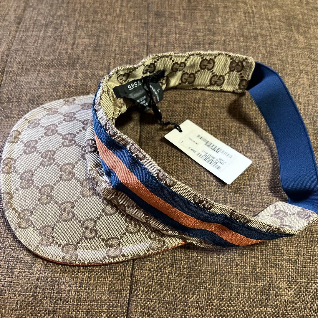 GUCCI GGパターン サンバイザー Lサイズ