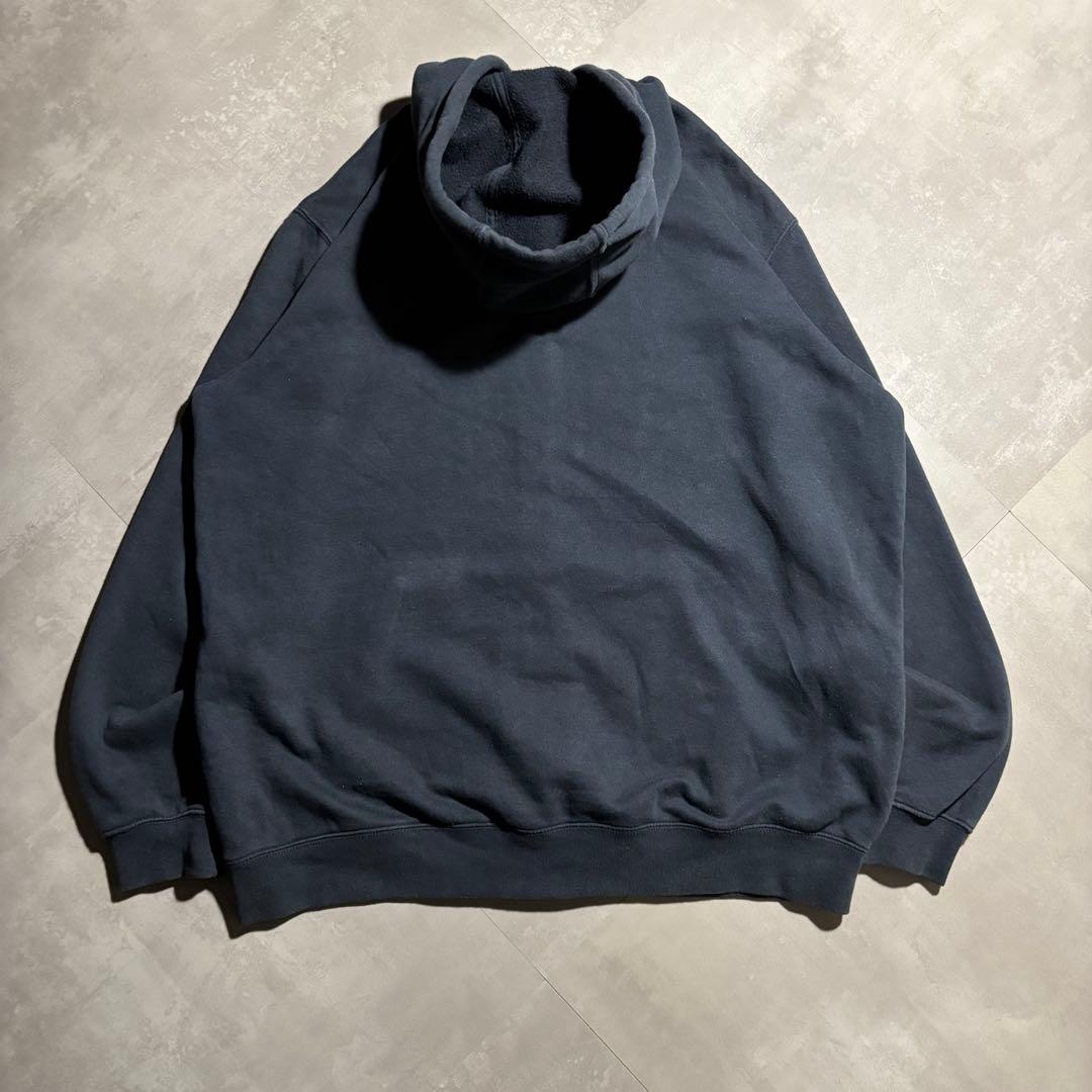 カーハート carhartt パーカー　フルジップ　サンフェード　ネイビー　紺色