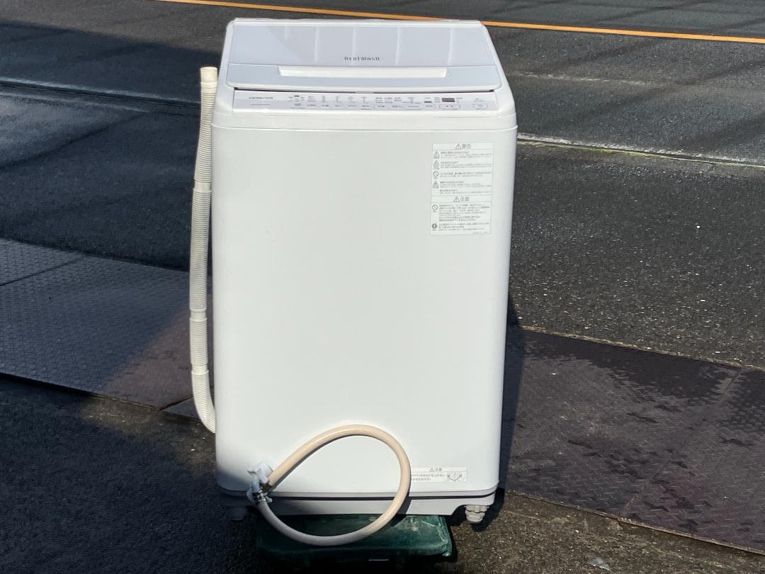 愛知岐阜/送料込★美品★日立　8kg全自動洗濯機 BW-V80H　2022年製