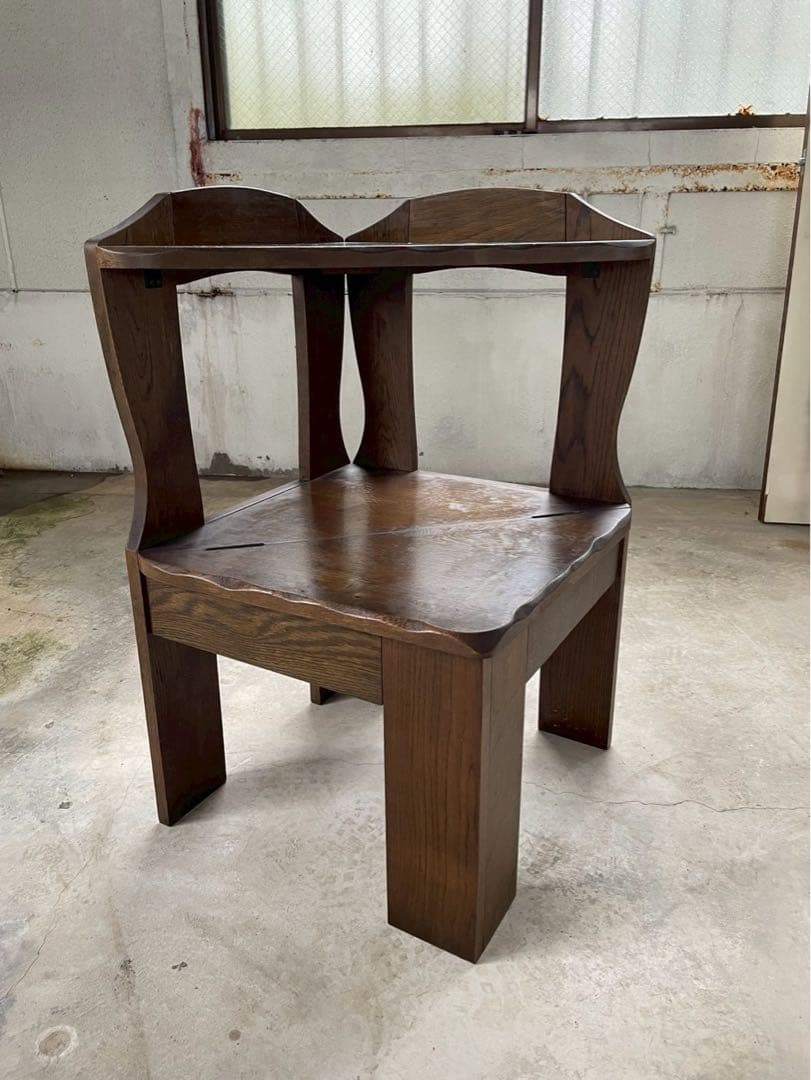 無垢材　ヴィンテージ サイドチェスト　コーナーチェスト　ボード　椅子　チェア