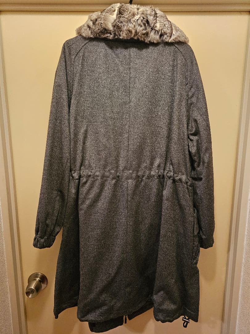 DAMAcollection　カシミア100%コート　チンチラファー襟