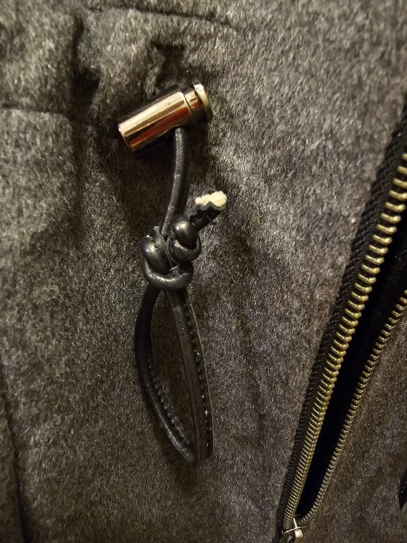 DAMAcollection　カシミア100%コート　チンチラファー襟