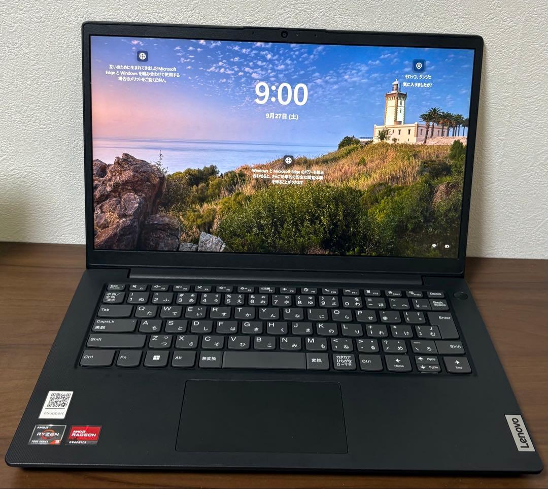 Lenovo V14 Gen 4ブラックAMD Ryzen3 7320U