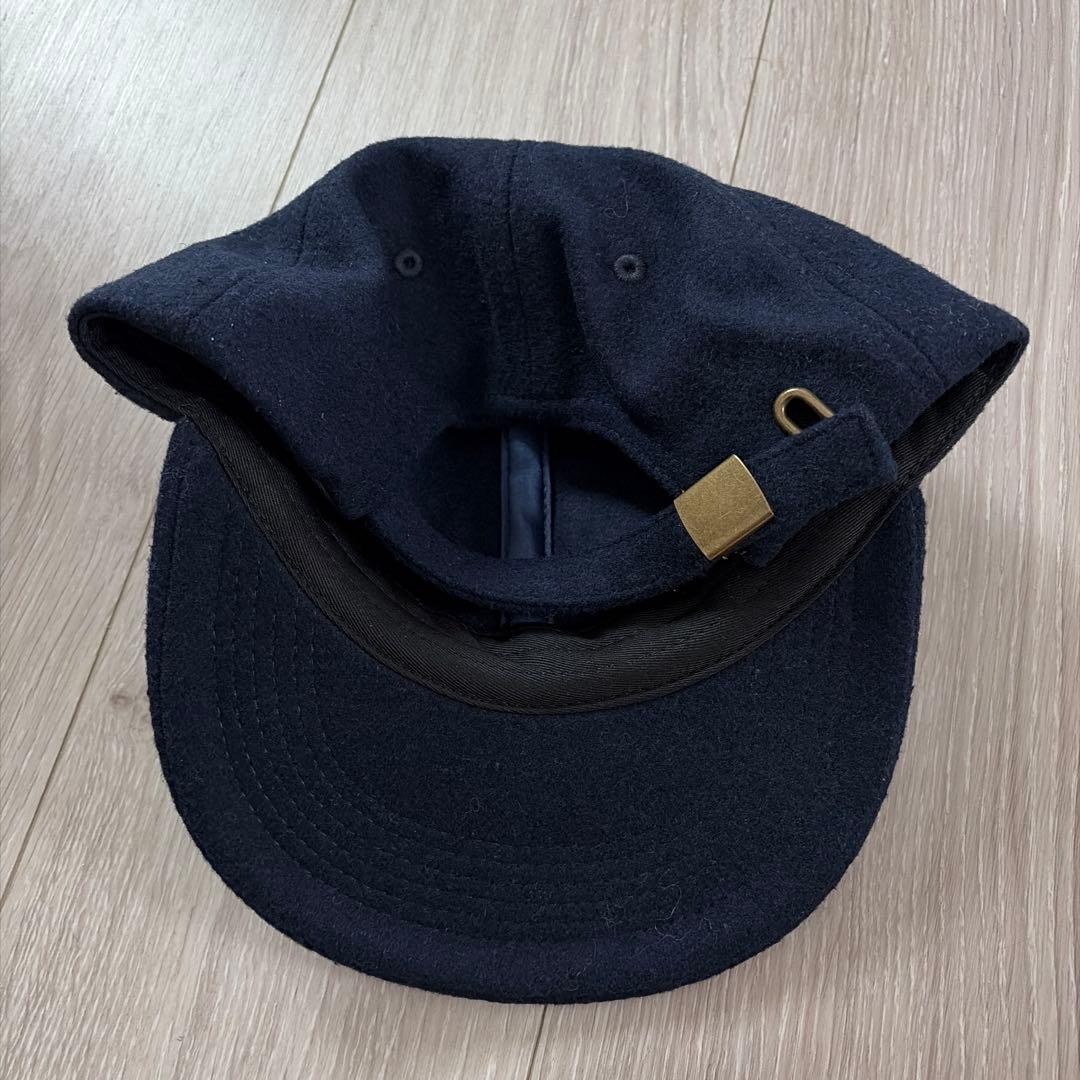 未使用品　DIE DREI BERGE ウールキャップ　ネイビー