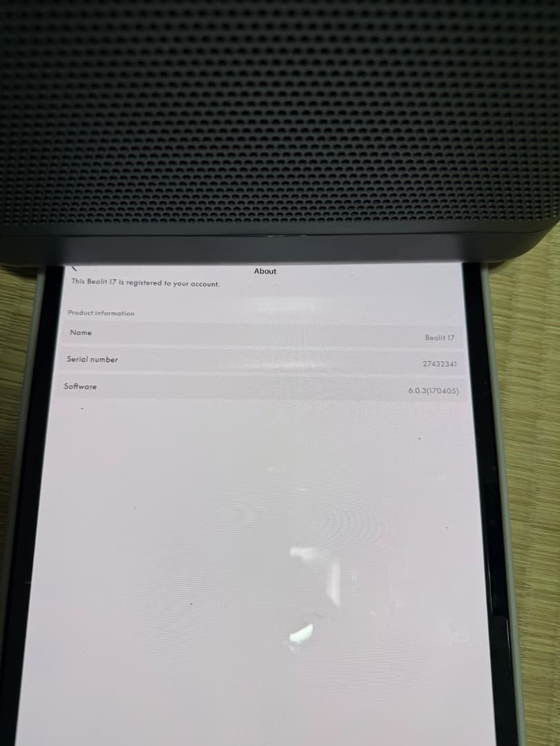 スピーカー・ウーファー Beolit17