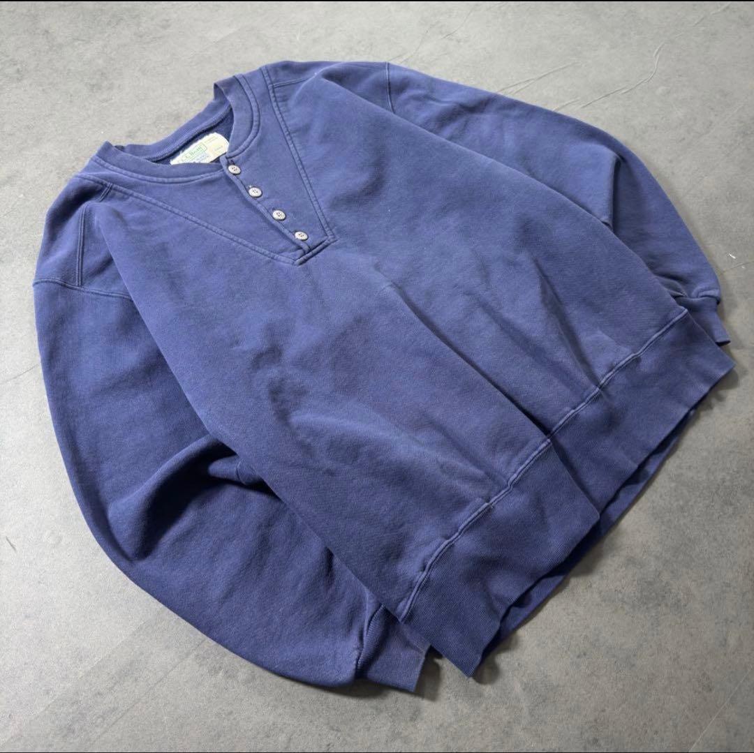 L.L.Bean × Russell 90s ヘンリーネック スウェット 古着
