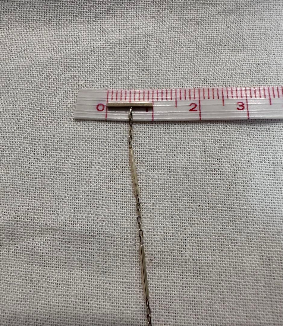 hirotakaヒロタカ　トグルチェーン ピアス　片耳　K10YG 3連