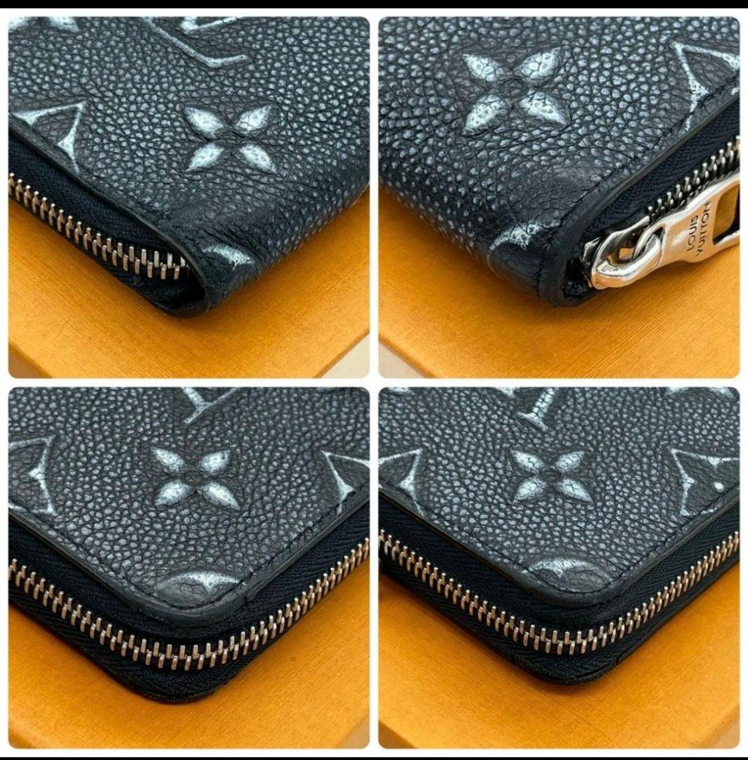 Louis Vuitton カウハイドレザー ヴェルティカル ジッピーウォレット