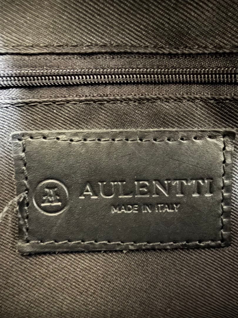 【美品・本革】AULENTTI オウレンティ 2way ボストンバッグ ブラック