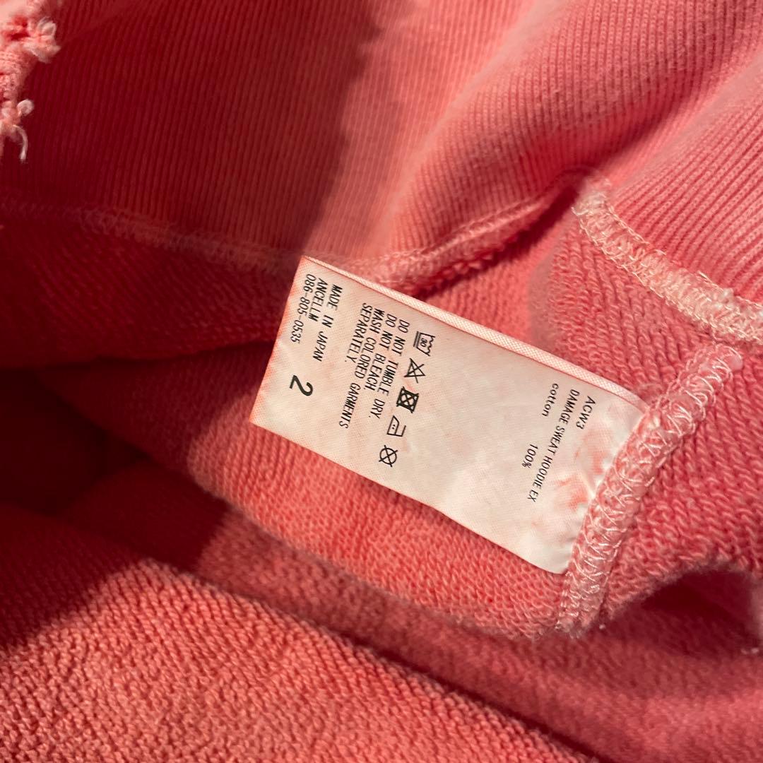 【ANCELLM / アンセルム】WISM 別注 ダメージスエットパーカー