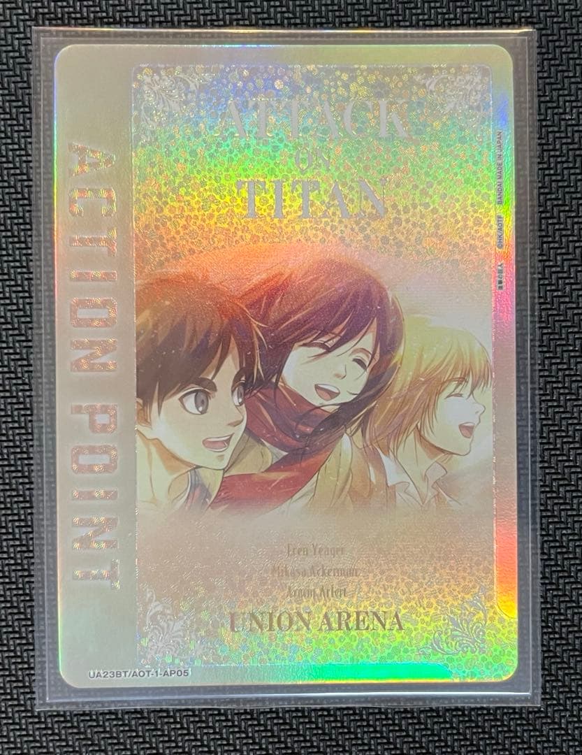 ユニオンアリーナ　進撃の巨人　ミカサ　　SR★★ エレン SR★ AP おまけ