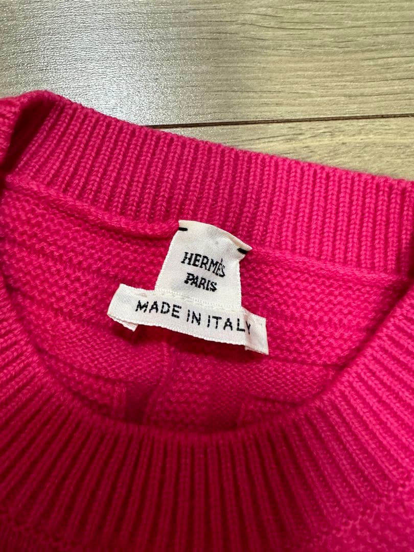 HERMÈS ピンク ニットセーター