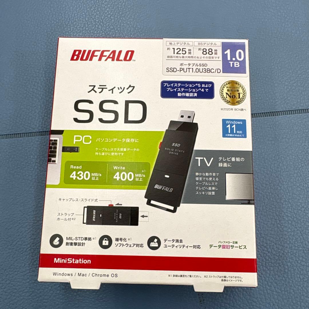 り*m様 BUFFALO スティックSSD 1.0TB SSD-PUT1U3B/