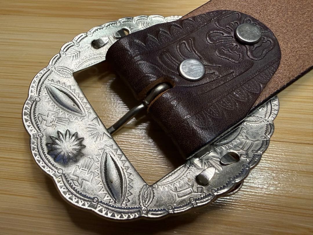 ⭐️美品⭐️レア⭐️エースウエスタンスタッズベルト⭐️マルチカラーストーン⭐️34インチ