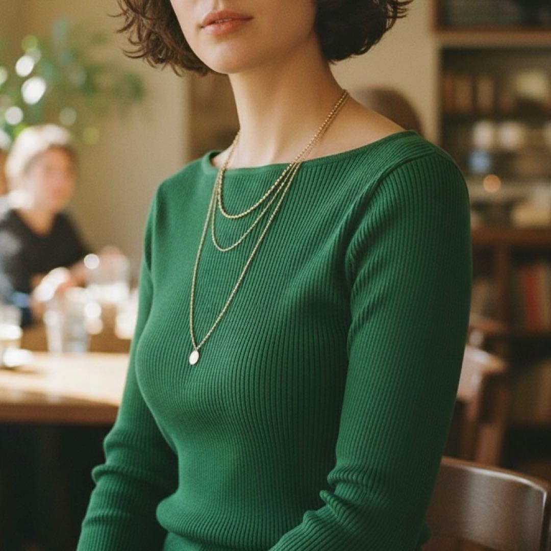 【美品】✨ロンハーマン × オーラリー リブニット ギザボート S