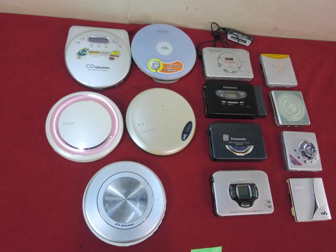 411：ソニー　パナソニック等　ポータブルプレーヤー　計13点　ジャンク