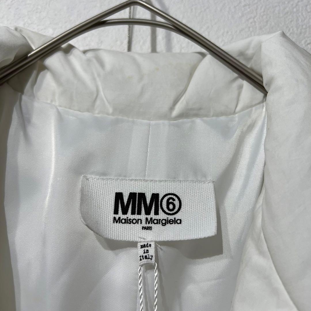 希少 MM6 19AW 上質 デザイン テーラード ダウンジャケットコットン