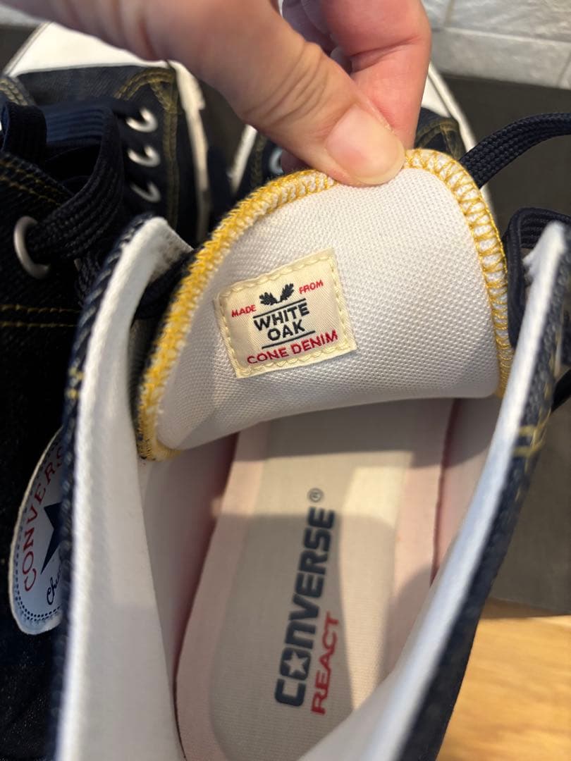 コンバース　100周年モデルデニムハイカットスニーカー