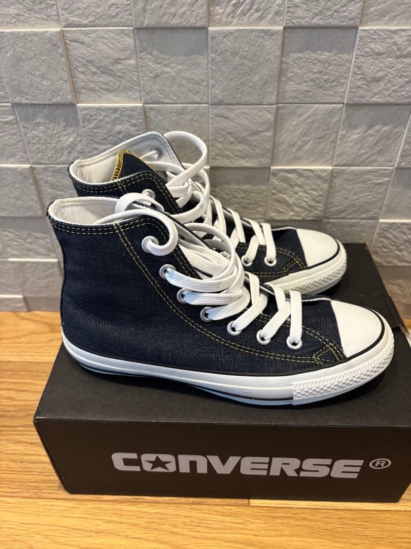 コンバース　100周年モデルデニムハイカットスニーカー