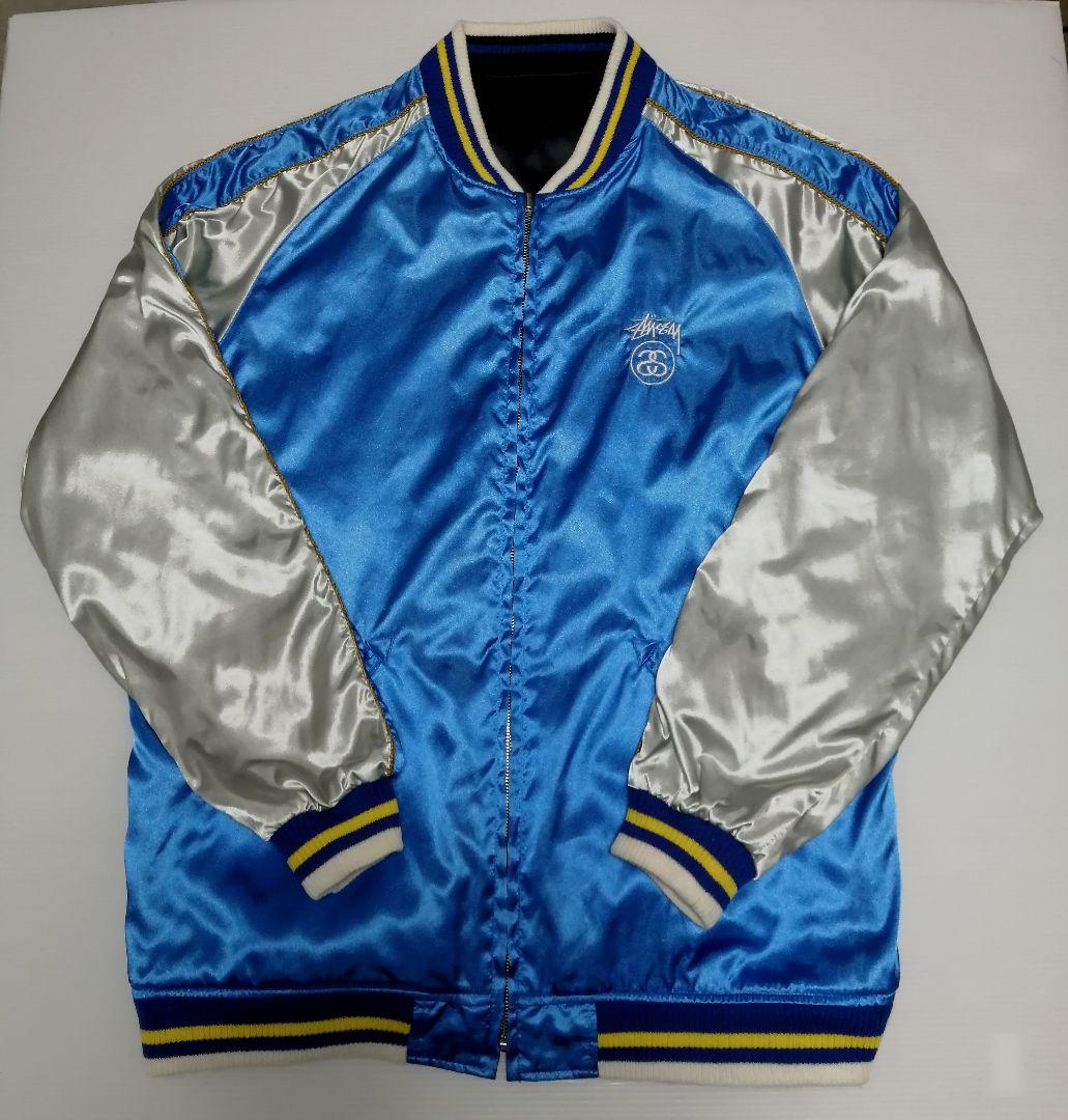 old stussy skull reversible jacket スカジャン