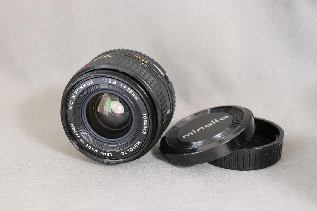 Minolta.28mm 50mmマクロ 135mm単焦点レンズ3本