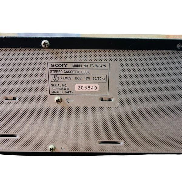 SONY TC-WE475 ツインリバースカセットデッキ
