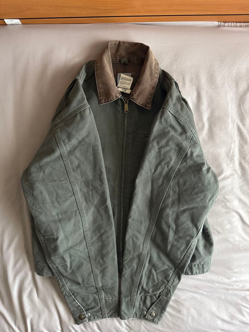 希少 カーハート デトロイト ジャケット J76 MOS モス グリーン