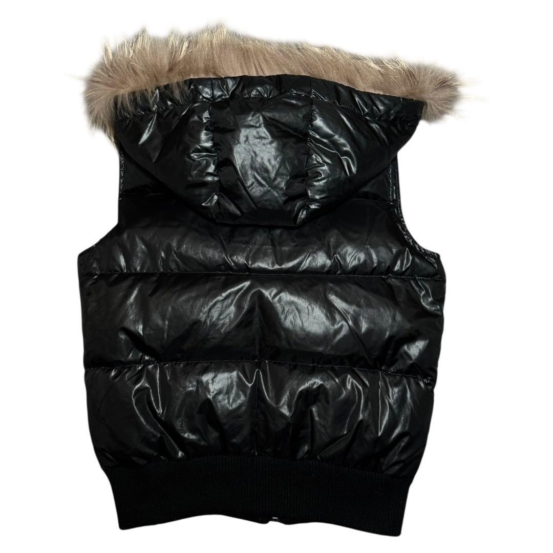 00s archive 平成初期 ファーダウンベスト 平成ギャル 短丈 y2k