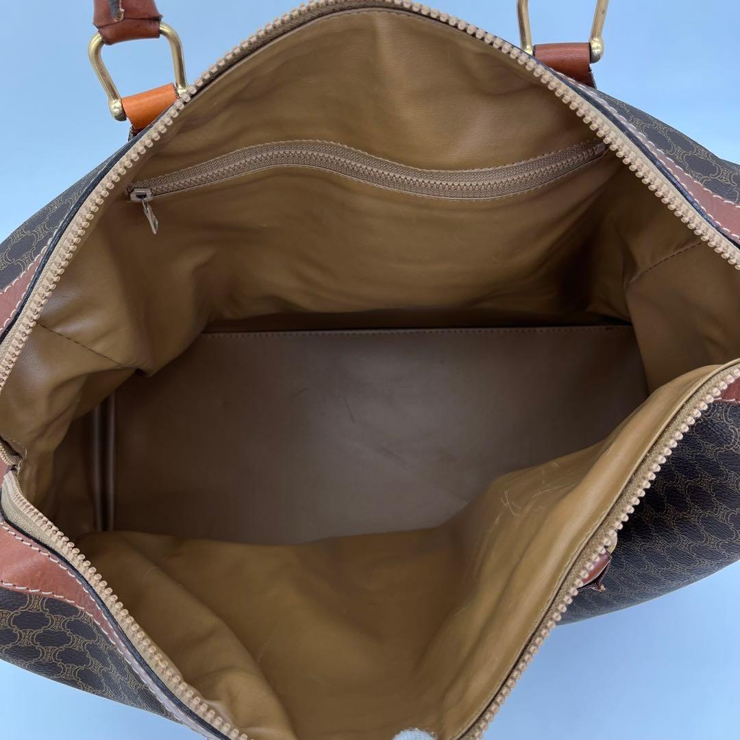 CELINE ハンドバッグ ボストンバッグ マカダム柄 トリオンフ A4収納可能