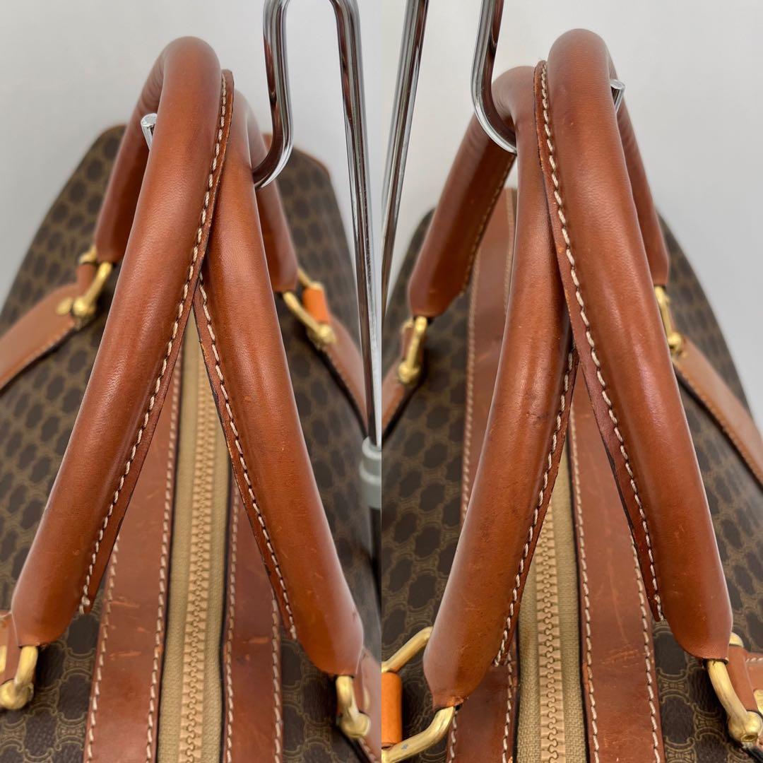 CELINE ハンドバッグ ボストンバッグ マカダム柄 トリオンフ A4収納可能