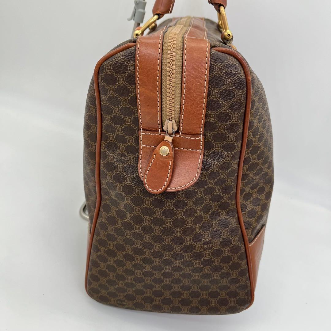 CELINE ハンドバッグ ボストンバッグ マカダム柄 トリオンフ A4収納可能