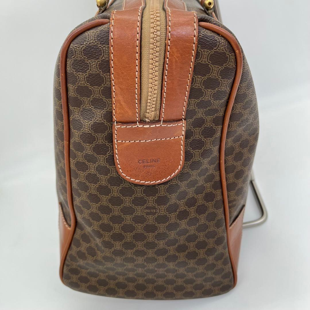CELINE ハンドバッグ ボストンバッグ マカダム柄 トリオンフ A4収納可能