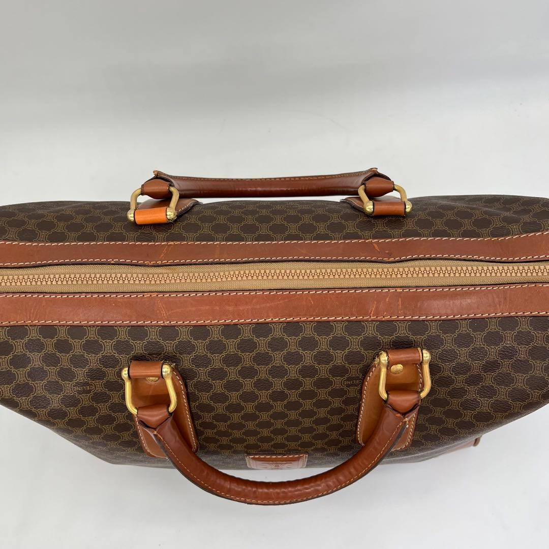 CELINE ハンドバッグ ボストンバッグ マカダム柄 トリオンフ A4収納可能