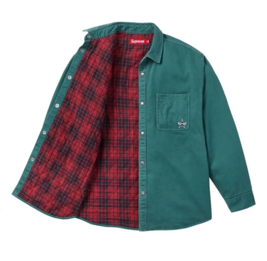 Supreme® Quilted Lined Denim Snap Shirt