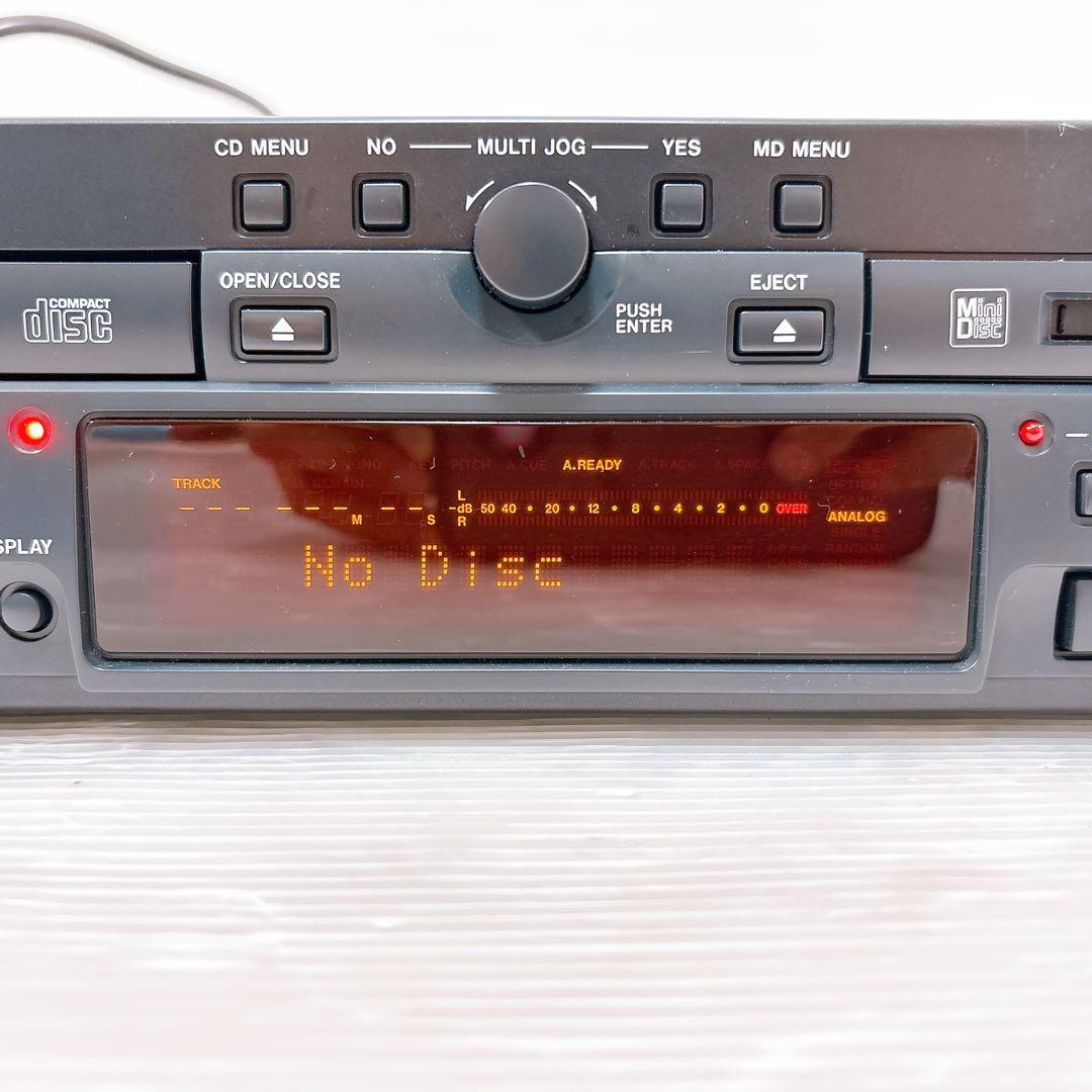 【極美品】TASCAM 業務用CDプレーヤー MD-CD1B MDプレーヤー
