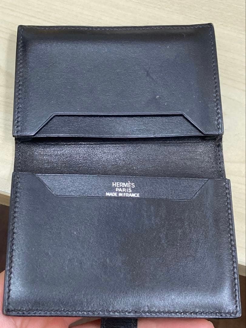エルメス　ベアン　カードケース　名刺入れ　ブラック　HERMES　ブランド