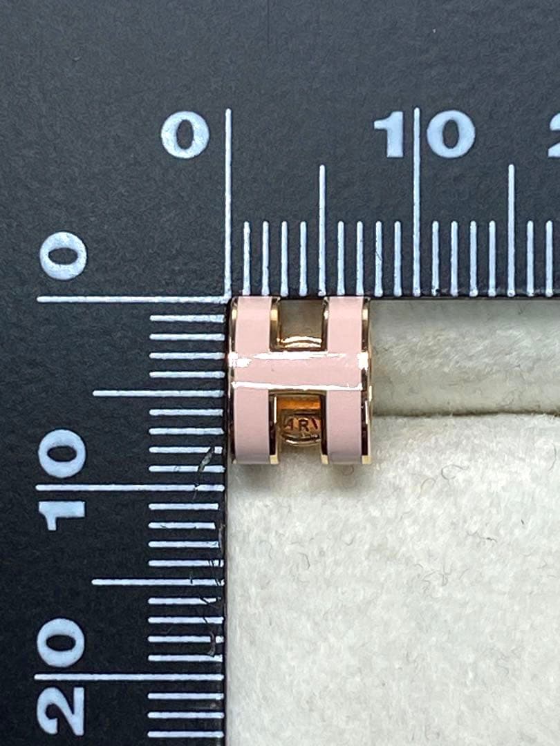 HERMES(エルメス)Pop H mini ピアス ローズドラジェ PG