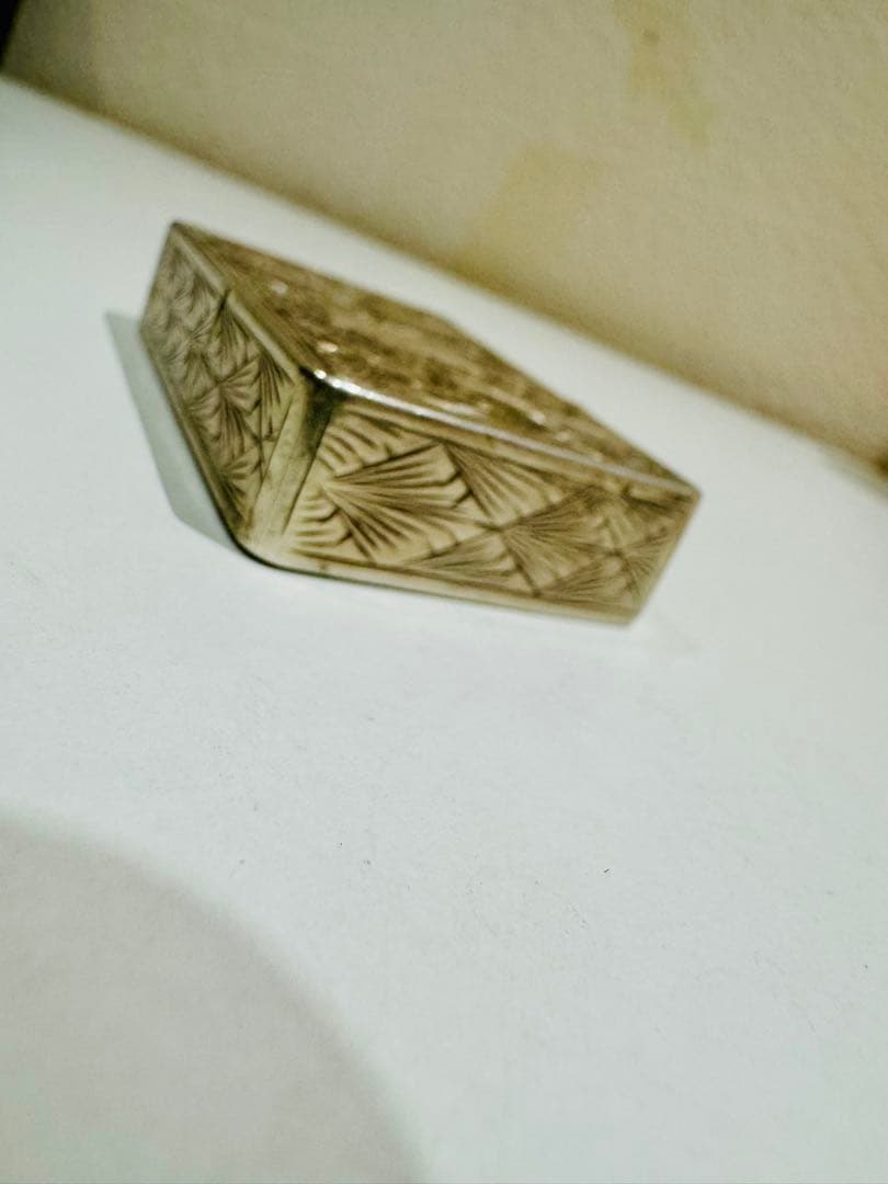 純銀　全面手彫刻　Sterling 純銀製 ZIPPO