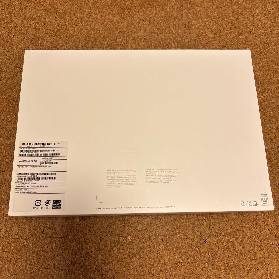 MacBook Air M1 16GB 1TB スペースグレイ